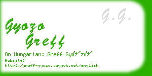 gyozo greff business card